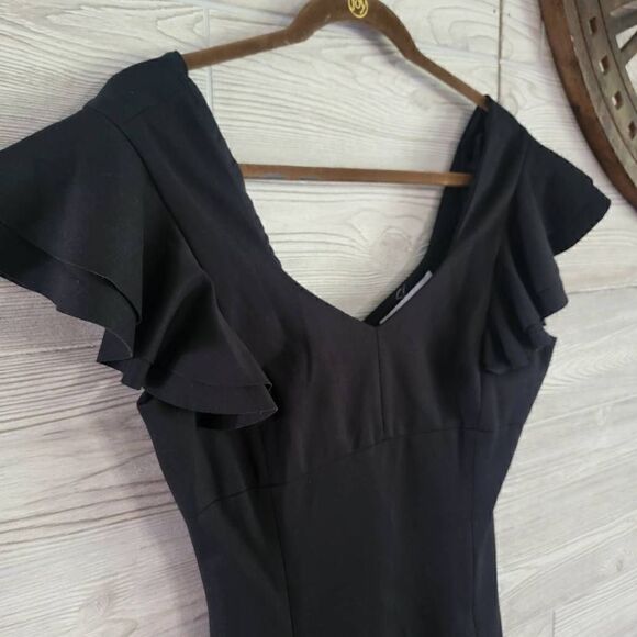 Elliatt Sicily Skater A Line Dress Womens SZ L Ruffled Formal Anthropologie - Picture 5 of 7